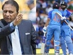 Sunil Gavaskar; Rohit Sharma with Virat Kohli Sunil Gavaskar; Rohit Sharma with Virat Kohli