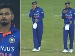 Virat Kohli's expression to that delivery from Shreyas Iyer was all of us(Screengrab) Virat Kohli's expression to that delivery from Shreyas Iyer was all of us(Screengrab)