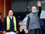 Prime Minister Narendra Modi and BJP national president JP Nadda.(Jagat Prakash Nadda/Twitter) Prime Minister Narendra Modi and BJP national president JP Nadda.(Jagat Prakash Nadda/Twitter)