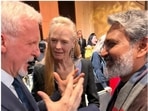 James Cameron and SS Rajamouli had a chat at the Critics’ Choice Awards. James Cameron and SS Rajamouli had a chat at the Critics’ Choice Awards.