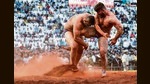Mahendra Gaikwad (lefr) from Solapur and Sikandar Shaikh from Washim in action during sand category wrestling final in Pune. (Pratham Gokhale/HT Photo) Mahendra Gaikwad (lefr) from Solapur and Sikandar Shaikh from Washim in action during sand category wrestling final in Pune. (Pratham Gokhale/HT Photo)
