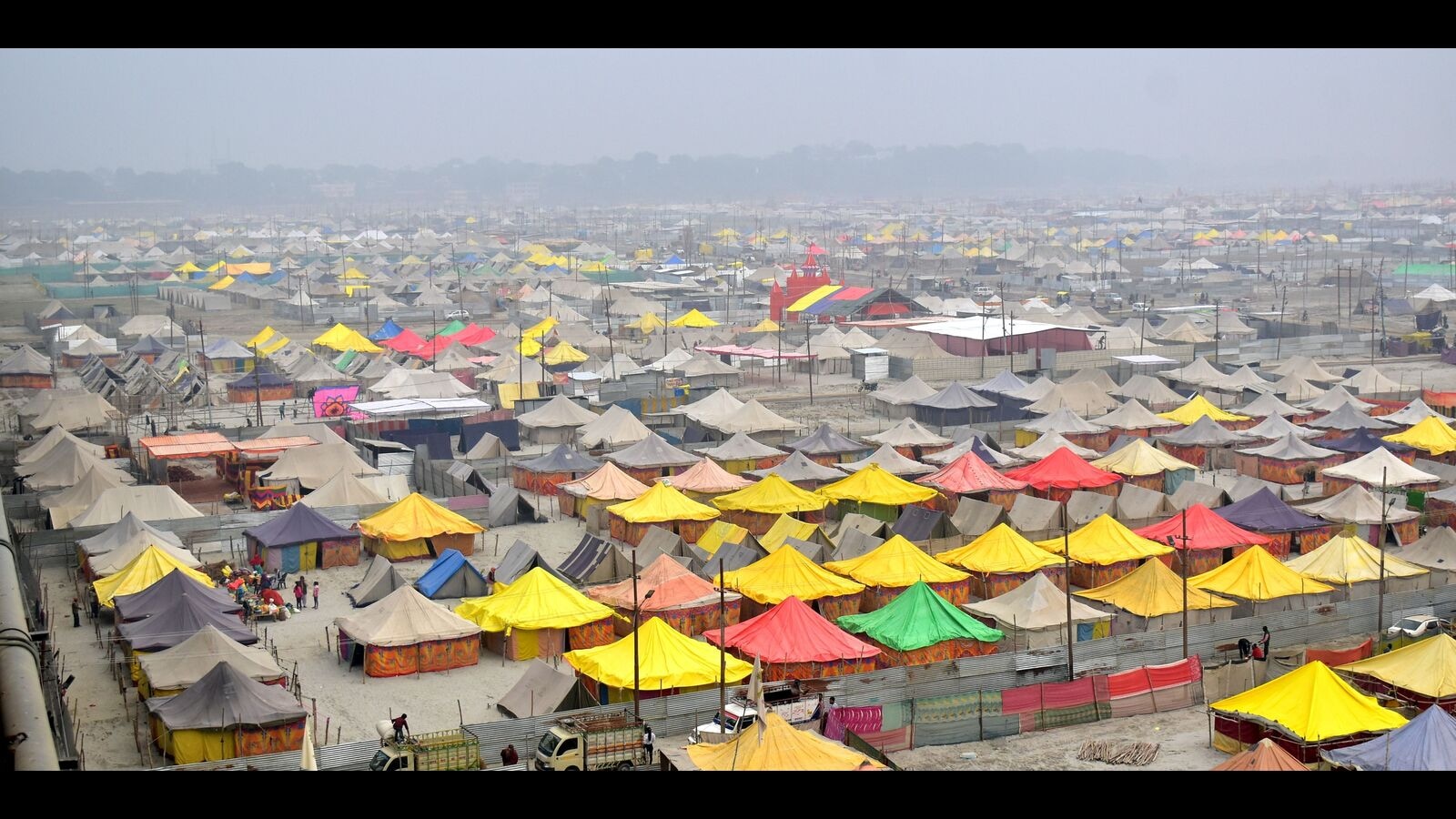 Tents Gutted In Fire At Magh Mela Area No Injury Reported   A View Of The Tent City Of The Ongoing 44 Day Magh 1673895039117 