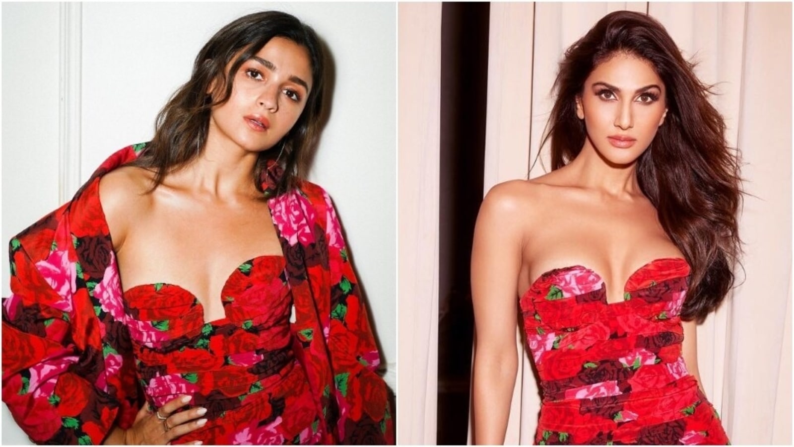 Alia Bhatt or Vaani Kapoor, who styled the jaw-dropping floral deep-neck mini dress better?