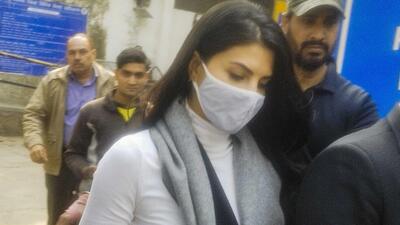 Actor Jacqueline Fernandez leaves after appearing before the Patiala House court in connection with the money laundering case linked to Sukesh Chandrashekhar in New Delhi on Monday. (PTI) Actor Jacqueline Fernandez leaves after appearing before the Patiala House court in connection with the money laundering case linked to Sukesh Chandrashekhar in New Delhi on Monday. (PTI)