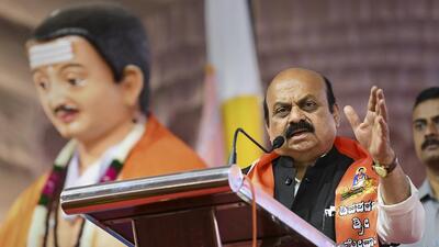 Karnataka chief minister Basavaraj Bommai denied having any knowledge about the clip. (PTI) Karnataka chief minister Basavaraj Bommai denied having any knowledge about the clip. (PTI)