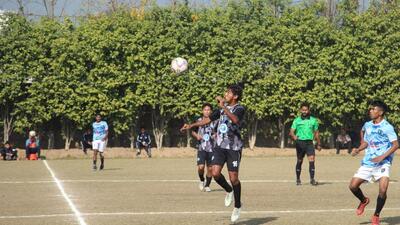Minerva opened their Punjab U-17 League campaign with a 5-0 win against Kuljeet Academy. (HT Photo)