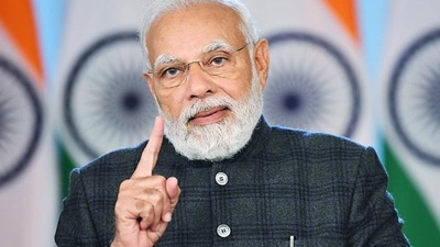 Prime Minister Narendra Modi addresses the first batch of Agniveers of the three Services, via video conferencing, on Monday. (ANI/PIB) Prime Minister Narendra Modi addresses the first batch of Agniveers of the three Services, via video conferencing, on Monday. (ANI/PIB)