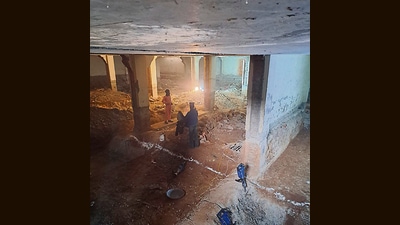 The Ludhiana Improvement Trust (LIT) has written to the municipal corporation (MC) to stop the work in the market, fearing collapse of the buildings. (HT Photo)