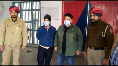 The accused, Simranjot Singh and his brother Prabhjot Singh, assaulted an assistant sub-inspector, deputed in the traffic wing of police commissionerate, outside Ludhiana railway station. (HT Photo) The accused, Simranjot Singh and his brother Prabhjot Singh, assaulted an assistant sub-inspector, deputed in the traffic wing of police commissionerate, outside Ludhiana railway station. (HT Photo)