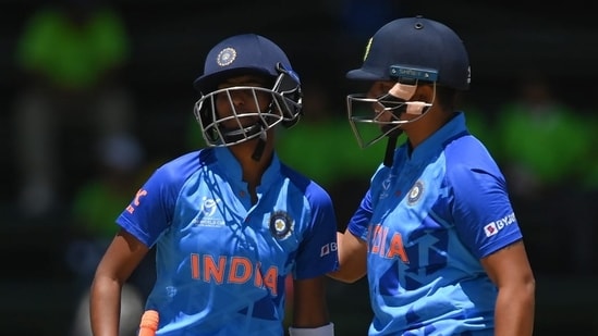 The in-form opening duo Shweta Sehrawat and Shafali Verma mauled the hapless UAE bowlers to star in India’s massive 122-run win(BCCI)