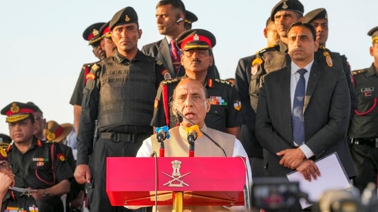 Defence Minister Rajnath Singh (PTI) Defence Minister Rajnath Singh (PTI)