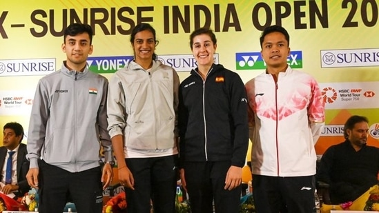 In Frame: Lakshya Sen, PV Sindhu, Carolina Marin, and Anthony Sinisuka Ginting (BAI )