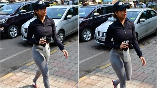 Malaika Arora in sports bra and joggers with oversized jacket gets the gym  look right - India Today