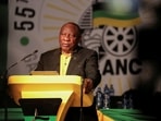 Cyril Ramaphosa: South Africa president Cyril Ramaphosa is seen. 