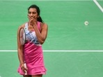 Indian badminton player PV Sindhu during her match against Thailand's Supanida Katethong (PTI) Indian badminton player PV Sindhu during her match against Thailand's Supanida Katethong (PTI)