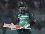 Pakistan's Babar Azam reacts as he walks off the field after losing his wicket during the second one-day international cricket match between Pakistan and New Zealand, in Karachi, Pakistan, Wednesday, Jan. 11, 2023. (AP Photo/Fareed Khan)(AP) Pakistan's Babar Azam reacts as he walks off the field after losing his wicket during the second one-day international cricket match between Pakistan and New Zealand, in Karachi, Pakistan, Wednesday, Jan. 11, 2023. (AP Photo/Fareed Khan)(AP)
