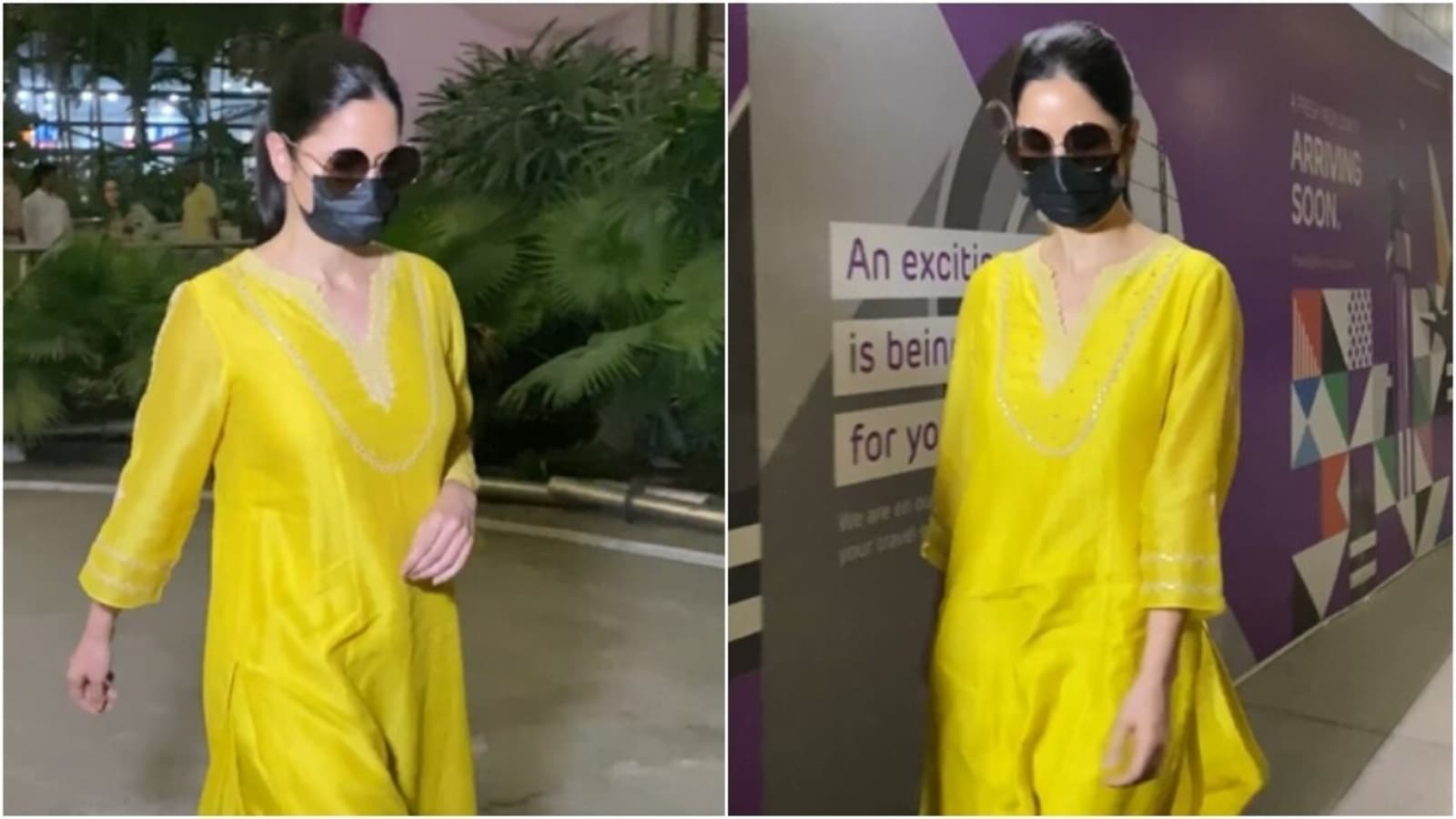 Katrina Kaif S Simply Elegant Airport Look In Yellow Salwar Suit Wins The Internet Fans Say