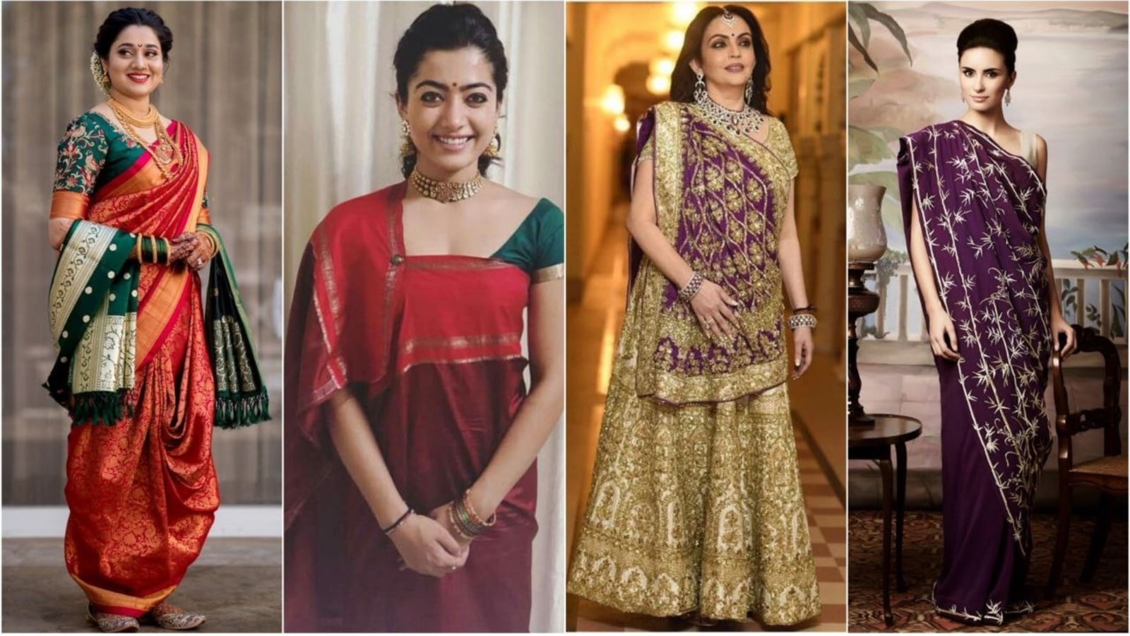 From Maharashtrian to Nivi drape: 6 stunning traditional saree ...