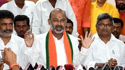 BJP Telangana president Bandi Sanjay. (HT_PRINT)