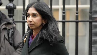 British home secretary Suella Braverman cleared the extradition last week. (AP) British home secretary Suella Braverman cleared the extradition last week. (AP)