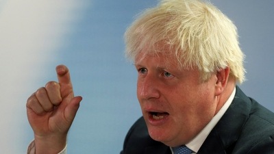 Boris Johnson: Britain's former Prime Minister Boris Johnson speaks. (Reuters)