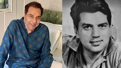 Dharmendra shared an old black-and-white photograph of himself submitted for a talent contest in 1958 before he got his big break. Dharmendra shared an old black-and-white photograph of himself submitted for a talent contest in 1958 before he got his big break.