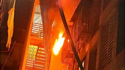 Kalyan, India - January 17, 2023: A 70-year-old woman and her granddaughter died after a fire broke out in their residential apartment of a building on Anna Saheb Vartak Road, in Kalyan, India, on Tuesday, January 17, 2023. (Photo by Pramod Tambe/HT Photo). (HT PHOTO) Kalyan, India - January 17, 2023: A 70-year-old woman and her granddaughter died after a fire broke out in their residential apartment of a building on Anna Saheb Vartak Road, in Kalyan, India, on Tuesday, January 17, 2023. (Photo by Pramod Tambe/HT Photo). (HT PHOTO)