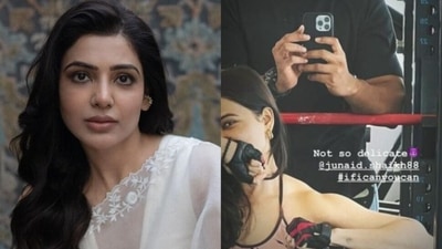 Samantha Ruth Prabhu has shown off her muscle in a new picture. Samantha Ruth Prabhu has shown off her muscle in a new picture.