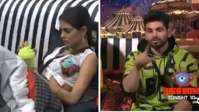 A still from the promo of Bigg Boss 16 featuring Priyanka Choudhary and Shiv Thakare. A still from the promo of Bigg Boss 16 featuring Priyanka Choudhary and Shiv Thakare.