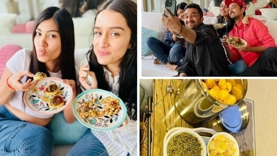 Shraddha Kapoor enjoys pani puri party with brother Siddhant Kapoor. Shraddha Kapoor enjoys pani puri party with brother Siddhant Kapoor.