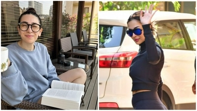 Karisma Kapoor and Malaika Arora have reacted on Monday weather in Mumbai. Karisma Kapoor and Malaika Arora have reacted on Monday weather in Mumbai.