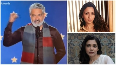 Alia Bhatt and Samantha Ruth Prabhu have hailed SS Rajamouli for his speech. Alia Bhatt and Samantha Ruth Prabhu have hailed SS Rajamouli for his speech.