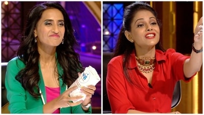 Vineeta Singh's innocent question was met with a snappy response from a pitcher. Namita Thapar noticed how she took every shark's 'class'. Vineeta Singh's innocent question was met with a snappy response from a pitcher. Namita Thapar noticed how she took every shark's 'class'.