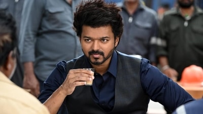 Vijay in a still from Varisu. Vijay in a still from Varisu.