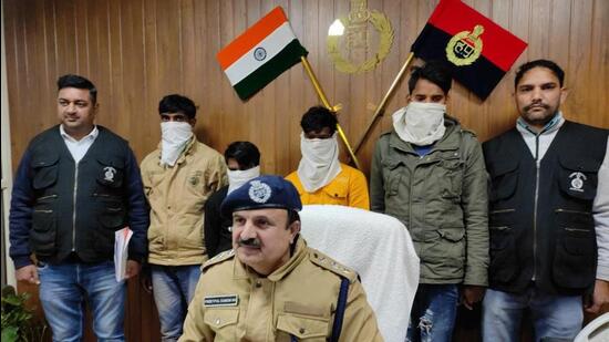 Four suspects were arrested. (HT Photo)