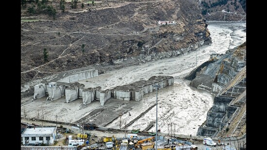 The Tapovan hydel project was affected due to the glacial lake outburst in 2021. (PTI)