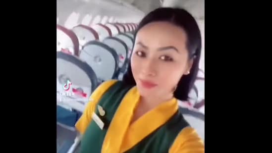 Oshin Ale Magar, an air hostess who died in the crash of Yeti Airlines flight in Pokhara, Nepal. (Twitter)