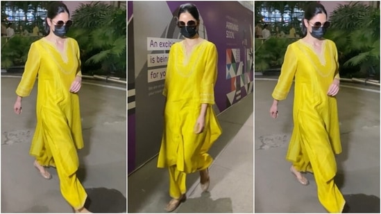 Katrina Ka Chuchi Sex - Katrina Kaif's simply elegant airport look in yellow salwar suit wins the  internet, fans say 'most beautiful'. Watch | Fashion Trends - Hindustan  Times
