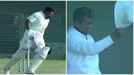 Sarfaraz Khan smashed a ton in the Ranji Trophy match between Mumbai and Delhi