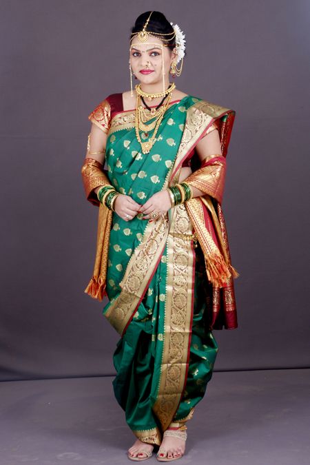 Nakshtranauvari - Glorious Tradition of Nauvari Saree (Marathi: नऊवारी  साडी) is a style of sari draping is very similar to the way the  Maharashtrian dhoti is worn. The word Kaashtha refers to