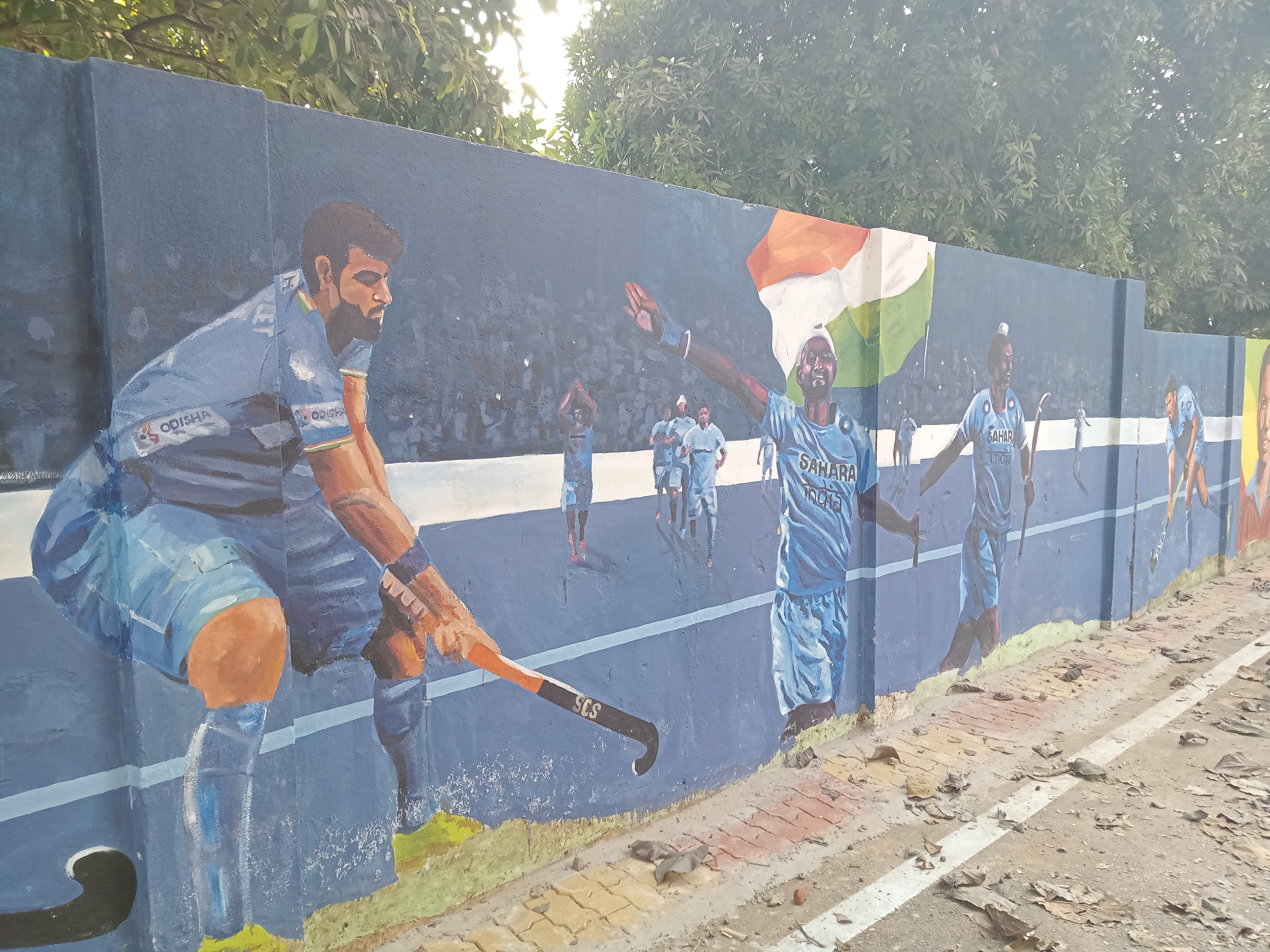 Murals in Sundargarh district of Odisha where hockey is more than just a game.(HT Photos) Murals in Sundargarh district of Odisha where hockey is more than just a game.(HT Photos)