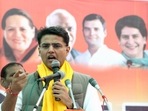 Congress leader Sachin Pilot.(Aqil Khan) Congress leader Sachin Pilot.(Aqil Khan)