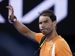 Rafael Nadal of Spain waves as he leaves Rod Laver Arena following his second round loss to Mackenzie McDonald of the U.S. at the Australian Open tennis championship in Melbourne, Australia, Wednesday, Jan. 18, 2023. (AP Photo/Asanka Brendon Ratnayake)(AP) Rafael Nadal of Spain waves as he leaves Rod Laver Arena following his second round loss to Mackenzie McDonald of the U.S. at the Australian Open tennis championship in Melbourne, Australia, Wednesday, Jan. 18, 2023. (AP Photo/Asanka Brendon Ratnayake)(AP)