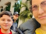 Katrina Kaif recently obliged a young fan with a picture. Katrina Kaif recently obliged a young fan with a picture.