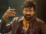 Chiranjeevi in a still from his Telugu film Waltair Veerayya. Chiranjeevi in a still from his Telugu film Waltair Veerayya.