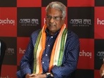 Abirban Chakrabarti (left), Sujan Dasgupta (middle) and Joydeep Mukherjee (right) at the trailer launch of Eken Babu Ebar Kolkatay in Kolkata. (HT photos) Abirban Chakrabarti (left), Sujan Dasgupta (middle) and Joydeep Mukherjee (right) at the trailer launch of Eken Babu Ebar Kolkatay in Kolkata. (HT photos)