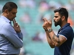 Former India captain Virat Kohli with ex-coach Ravi Shastri Former India captain Virat Kohli with ex-coach Ravi Shastri