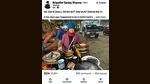 A grab of the viral post that shows Delhi-based Sharmishtha Ghosh, who runs a food stall in Delhi Cantt. (Photo: LinkedIn) A grab of the viral post that shows Delhi-based Sharmishtha Ghosh, who runs a food stall in Delhi Cantt. (Photo: LinkedIn)