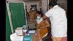 After a gap of over a month, the Pimpri-Chinchwad Municipal Corporation (PCMC) resumed Covid vaccination at eight hospitals (HT PHOTO) After a gap of over a month, the Pimpri-Chinchwad Municipal Corporation (PCMC) resumed Covid vaccination at eight hospitals (HT PHOTO)