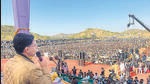 Congress leader Sachin Pilot at the Kisan Samelan in Rajasthan’s Jhunjhunu. Congress leader Sachin Pilot at the Kisan Samelan in Rajasthan’s Jhunjhunu.